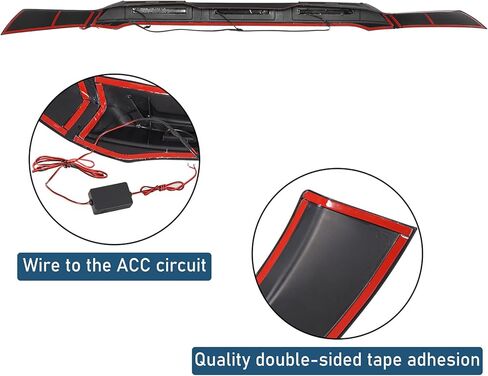 Hooke Road Ranger Hood Protector Bug Deflector Stone Guard with Amber Lights Compatible with Ford Ranger 2019 2020 2021 2022 2023 in Saudi Arabia