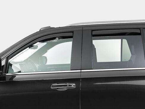 WeatherTech Custom Fit Side Window Deflectors for Chevrolet Tahoe, Yukon, Escalade-V - (821010IM), Dark Tint in Saudi Arabia