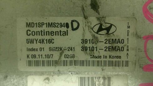 وحدة التحكم في المحرك ECM 1.8L في يناسب 2011 11 Elantra 39101-2EMA0 391012EMA0 in Saudi Arabia