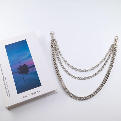 معدن الحديد السراويل سلسلة محفظة سلسلة 3-طبقة الجينز سلسلة الهيب هوب الشرير القوطي السراويل اكسسوارات ل Egirl & Eboy النساء والرجال حزام جيب سلسلة in Kuwait