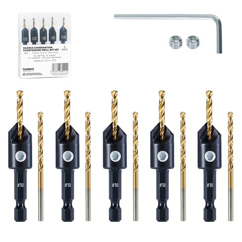 toolant Silence Combination Countersink Drill Bits, #4, 3pack, High-Speed Steel Counter Sink Drill Bit for US Wood Screw in Saudi Arabia