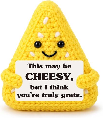 جبنة كروشيه، هدية عيد ميلاد لعيد الحب لزميل العمل، رئيسه، صديقه، تعزيز العمل، الاستقالة، التخرج، الدعم العاطفي الإيجابي، تخفيف التوتر، التحفيز، التشجيع، الحاضر in Kuwait