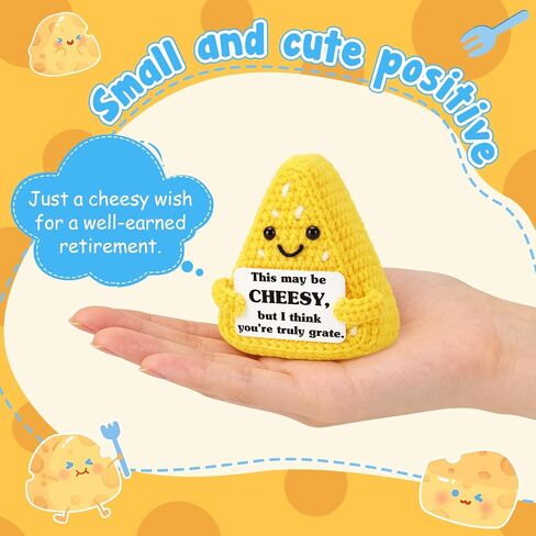 جبنة كروشيه، هدية عيد ميلاد لعيد الحب لزميل العمل، رئيسه، صديقه، تعزيز العمل، الاستقالة، التخرج، الدعم العاطفي الإيجابي، تخفيف التوتر، التحفيز، التشجيع، الحاضر in Kuwait