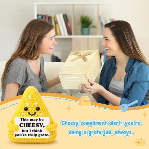 جبنة كروشيه، هدية عيد ميلاد لعيد الحب لزميل العمل، رئيسه، صديقه، تعزيز العمل، الاستقالة، التخرج، الدعم العاطفي الإيجابي، تخفيف التوتر، التحفيز، التشجيع، الحاضر in Kuwait