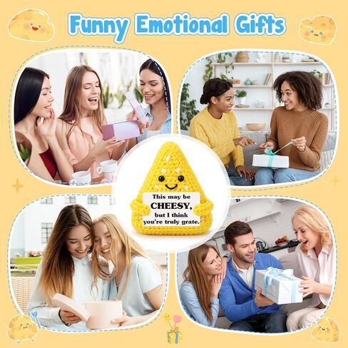 جبنة كروشيه، هدية عيد ميلاد لعيد الحب لزميل العمل، رئيسه، صديقه، تعزيز العمل، الاستقالة، التخرج، الدعم العاطفي الإيجابي، تخفيف التوتر، التحفيز، التشجيع، الحاضر in Kuwait