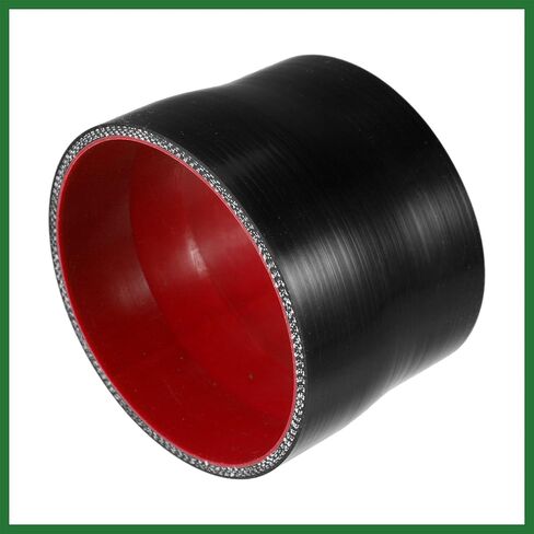 Motoforti 95-102mm 3.7"-4" ID مستقيم سيليكون المخفض خرطوم سيليكون خرطوم مقرنة المبرد أنبوب أسود لأنابيب مدخل المبرد الداخلي للسيارة طويلة الأمد in Saudi Arabia