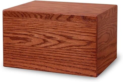 Unforgettable Urns Handcrafted Solid Wood Cremation Urn for Human Ashes Adult, Natural Wood Finish (Weathered Oak, Medium Urn (126 cu. in)) in Saudi Arabia