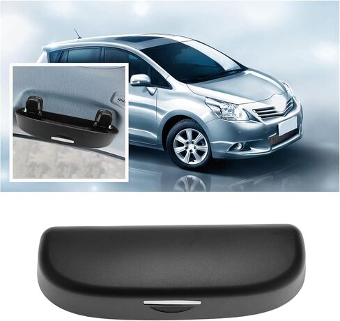 حافظة نظارات شمسية SING F LTD مع أدوات تركيب متوافقة مع Toyota CHR، Corolla، RAV4، Yaris، Camry Car النظارات الشمسية منظم صندوق تخزين الملحقات الداخلية باللون الأسود in Kuwait