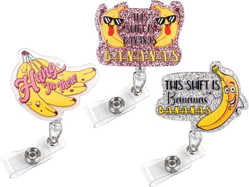 بكرة شارة زهرة مضحكة 3 عبوات، حامل شارة بطاقة الهوية قابل للسحب، لطيف مناسب للممرضات وعمال المكاتب والمديرين والطلاب (زهرة) in Kuwait