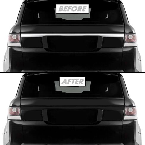 SlickMod Chrome Delete Blackout Vinyl Overlay for 2014-2022 Range Rover Sport Tailgate Trim (Gloss Black), SM-LR-RRS-1422-TGT in Saudi Arabia