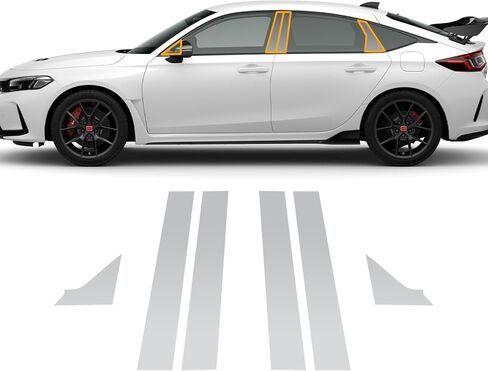 for Honda Civic Type R 2023 2024 Full Coverage Front Bumper+ Hood Fender Clear TPU PPF Paint Protective Film Kit, Scratch-Resistant Waterproof High Gloss PPF Film for Car Protective Accessories in Saudi Arabia