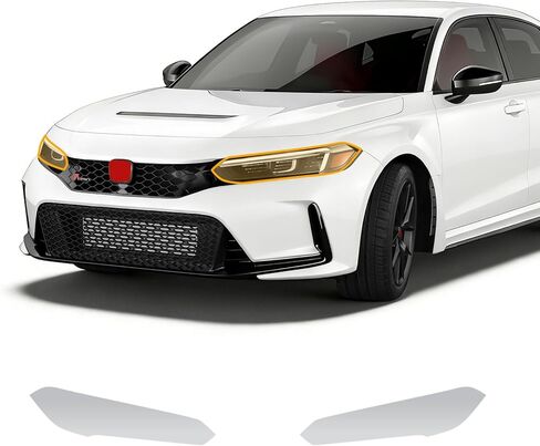for Honda Civic Type R 2023 2024 Full Coverage Front Bumper+ Hood Fender Clear TPU PPF Paint Protective Film Kit, Scratch-Resistant Waterproof High Gloss PPF Film for Car Protective Accessories in Saudi Arabia
