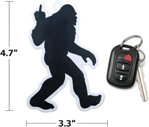 معطر هواء للسيارة بيج فوت - رائحة الصقيع الأسود الغامضة - تحافظ على رائحة السيارة منعشة وجذابة - رائحة سيارة تدوم طويلاً - ملحقات سيارة بيج فوت معلقة للرجال والنساء (عبوة من 3 قطع) in Kuwait