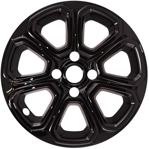 Coast to Coast 16" Black or Chrome Snap-On Wheel Skins - IMP456X/BLK Fits Ford Eco Sport [2018-2022] (Black) in Kuwait