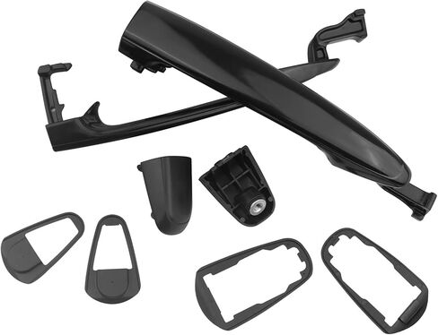 2pcs Exterior Silding Door Handle Rear Driver Passenger Side Compatible with Toyota Sienna 2004-2010 Replaces 6921308020 6922708040 Black in Saudi Arabia
