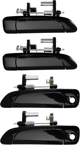 Exterior Door Handles Fit for Honda Civic 2001 2002 2003 2004 2005, Replace 72140S5DA02 72180S5DA02 72640S5DA01 72680S5DA0, 4 Set—Front Driver, Front Passenger, Rear Driver, Rear Passenger in Kuwait