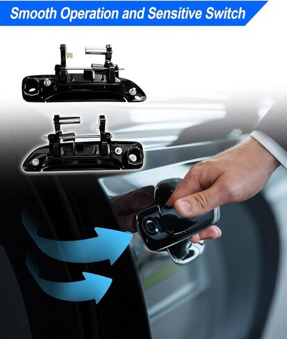 Exterior Door Handles Fit for Honda Civic 2001 2002 2003 2004 2005, Replace 72140S5DA02 72180S5DA02 72640S5DA01 72680S5DA0, 4 Set—Front Driver, Front Passenger, Rear Driver, Rear Passenger in Kuwait