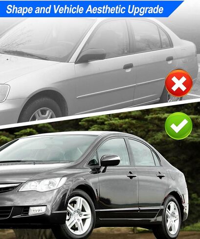 Exterior Door Handles Fit for Honda Civic 2001 2002 2003 2004 2005, Replace 72140S5DA02 72180S5DA02 72640S5DA01 72680S5DA0, 4 Set—Front Driver, Front Passenger, Rear Driver, Rear Passenger in Kuwait