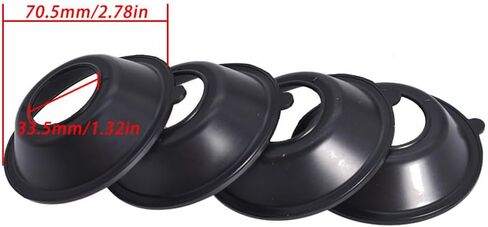 4Pcs Carburetor Slide Diaphragms Suit For Honda Shadow VT750 2004-2006 2007 Carb Genuine For OEM Replacement in Saudi Arabia