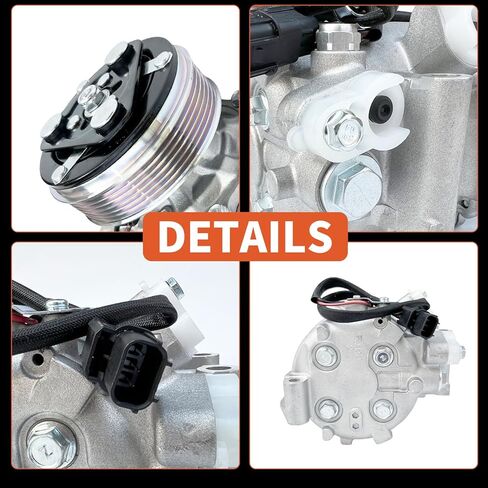 ضاغط مكيف الهواء مع قابض متوافق مع Honda Civic 2012-2015 1.8L & Acura ILX 2013-2015، يستبدل 38810R1AA01 in Kuwait