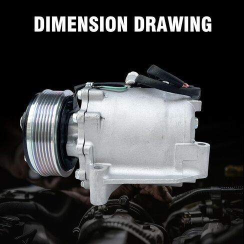 ضاغط مكيف الهواء مع قابض متوافق مع Honda Civic 2012-2015 1.8L & Acura ILX 2013-2015، يستبدل 38810R1AA01 in Kuwait