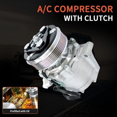 ضاغط مكيف الهواء مع قابض متوافق مع Honda Civic 2012-2015 1.8L & Acura ILX 2013-2015، يستبدل 38810R1AA01 in Kuwait