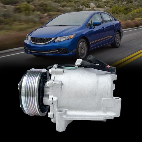 ضاغط مكيف الهواء مع قابض متوافق مع Honda Civic 2012-2015 1.8L & Acura ILX 2013-2015، يستبدل 38810R1AA01 in Kuwait