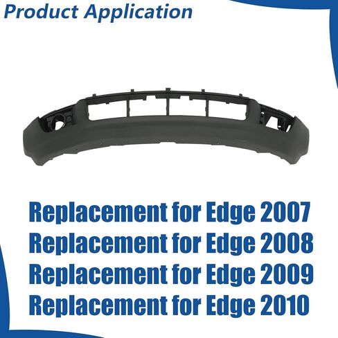 WFLNHB Plastic Front Lower Bumper Cover Primered with Fog Light Holes Replacement for Edge 2007-2010 7T4Z17D957B FO1015105C in Saudi Arabia