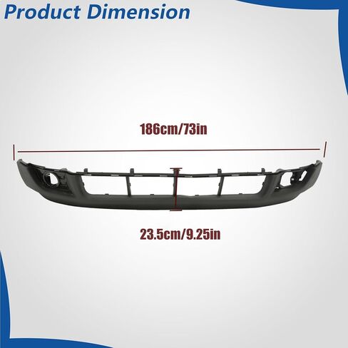 WFLNHB Plastic Front Lower Bumper Cover Primered with Fog Light Holes Replacement for Edge 2007-2010 7T4Z17D957B FO1015105C in Saudi Arabia