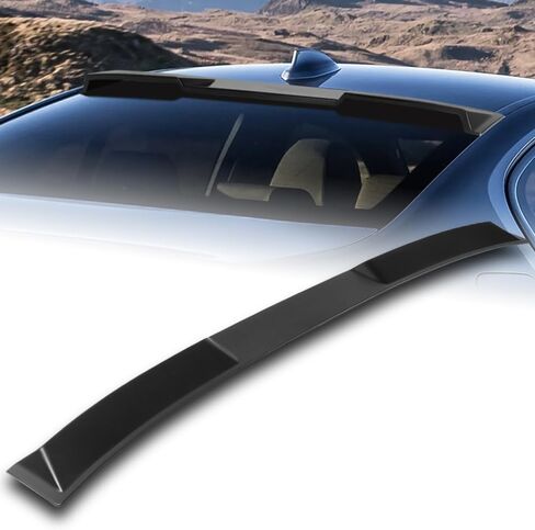 Q1-TECH، سبويلر سقف النافذة الخلفية متوافق مع BMW 5-Series G30 F90 520i 530e 530i M5 M550i 540i 550i سيدان فقط، جناح سبويلر لسقف النافذة الخلفية ABS، أسود مطفي in Saudi Arabia