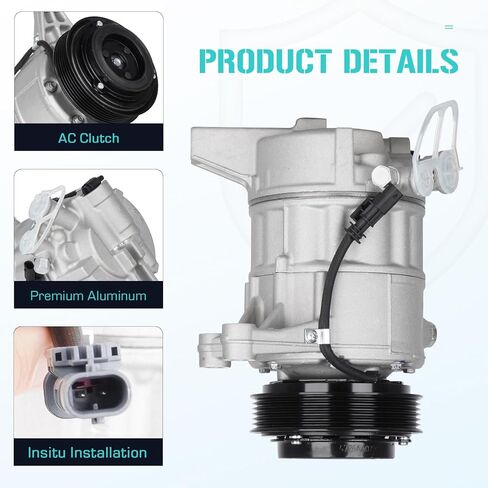 AC Compressor for Chevrolet Impala 2.5L 16-18, Impala 3.6L 14-20, Equinox 3.6L 16 17, for GMC Terrain 3.6 15-17, for Cadillac XTS 3.6 13-19, for Buick LaCrosse 3.6 13-16, Air Condition replacement in Saudi Arabia
