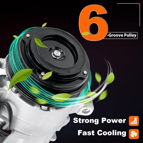 0008302600 AC Air Conditioner Compressor Assembly with Clutch Compatible with Mercedes-Benz E250 2014-16 L4 2.1L,E300 15-16,E350 2014 2016,E400 16-17,SL400 15-16,CLS400 15-17,GLK250 13-15,ML350 2015 in Saudi Arabia