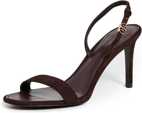 صندل نسائي بكعب T بإبزيم مزدوج من Tory Burch مقاس 85 ملم in Kuwait