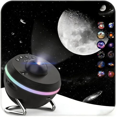 جهاز عرض Galaxy، جهاز عرض Elec3 Star، 13 في 1 قبة فلكية 4K ضوء ليلي للسماء المرصعة بالنجوم مع 6 مصابيح ليلية لغرفة الأطفال والكبار وغرفة النوم وسقف المنزل والمسرح المنزلي وأجهزة عرض الإضاءة المزخرفة in Kuwait