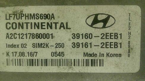 Engine ECM Control Module 2.0L Compatible with Hybrid Fits 16-17 Sonata 39161-2EEB1 391612EEB1 in Saudi Arabia