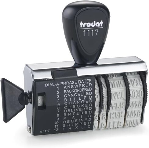 Trodat Classic Line1117 Dial a Phrase Rubber Stamp Dater, 1117 in Saudi Arabia
