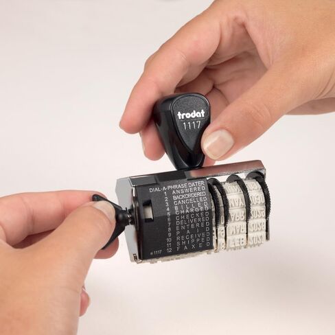 Trodat Classic Line1117 Dial a Phrase Rubber Stamp Dater, 1117 in Saudi Arabia