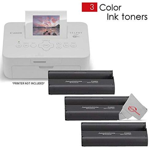 Canon KP-108IN Color XZLzaQ Ink and 4 x 6 Paper Set, 108 Count (Pack of 5) in Saudi Arabia