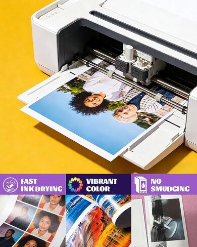 100 ورقة سميكة على الوجهين ثقيلة الوزن من ورق الصور اللامع الفاخر مقاس 8.5 × 11 بوصة 300 جم لكل متر مربع 80 رطل فقط للطابعة النافثة للحبر الاحترافية وحبر الصبغ لورق الكتيبات وورق النشرات in Kuwait