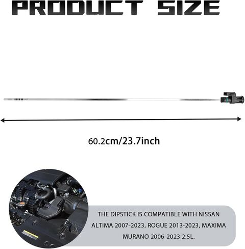 Transmission Dipstick CVT Transmission Oil Fluid Dip Stick for N-issan, Oil Level Indicator Gauge Fluid Measuring Rod Dipstick 31086-JA00A 31086-JA000 for N-issan Altima Rogue Maxima Murano in Kuwait