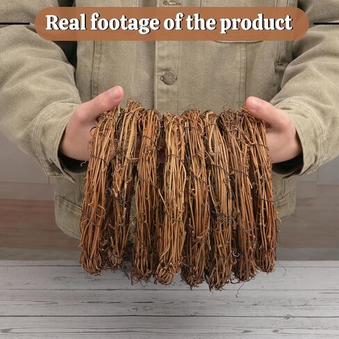 12 Pcs 8 Inch Natural Grapevine Wreath Set, Natural Rattan Wreath,Hand-Woven 8 Inch Vine Branch Wreaths, Perfect for DIY Crafts, Christmas Decorations, and Wedding Supplies in Saudi Arabia