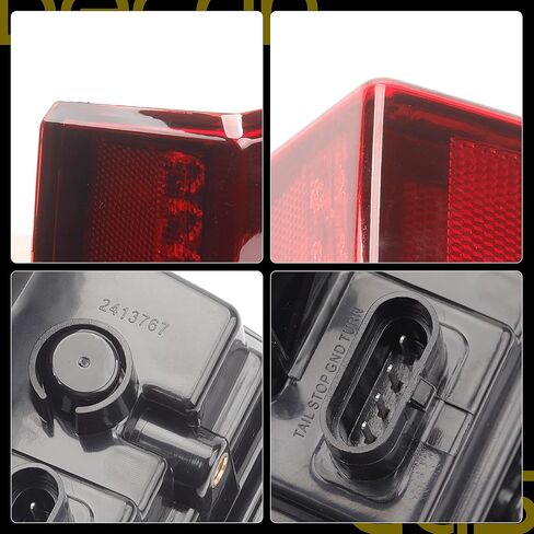 Dasbecan UTV Ranger LED Tail Lights Compatible with Polaris Ranger 1000 XP/Crew 2018 2019 2020 2022 Rear Brake Stop Running Lamps OEM 2413766 2413767 Pair Red in Saudi Arabia
