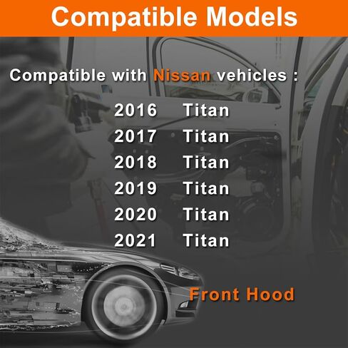 Hood Latch Compatible with 2016-2021 Titan Front Hood Lock Actuator with Intelligent Key in Saudi Arabia