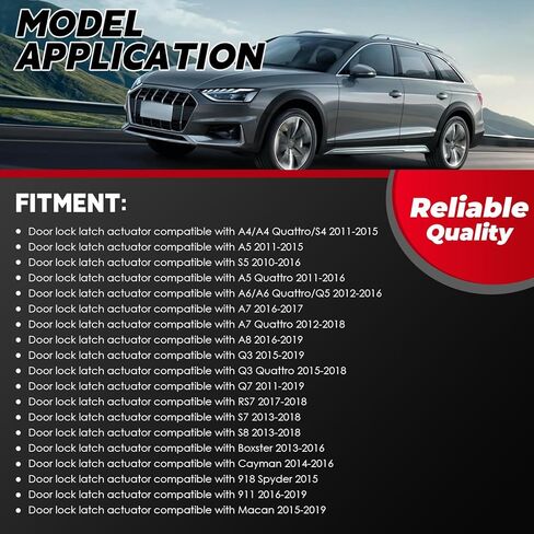 مشغل مزلاج قفل الباب متوافق مع A4 A5 A6 A7 A8 Q3 Q5 Q7 RS7 S4 S5 S7 S8 Boxster 2013-2016 كايمان 2014-2016 911 ماكان 937-959 in Saudi Arabia