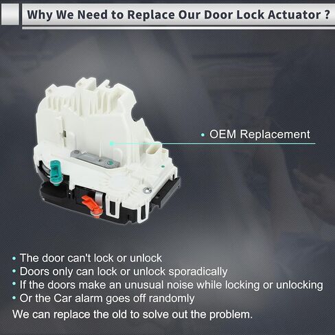 Front Left Driver Side Power Door Lock Actuator Motor for Dodge Avenger 2008-2010 for Chrysler Sebring 2007-2010 Door Latch Actuator Assembly No.4589421AA/4589421AB in Saudi Arabia