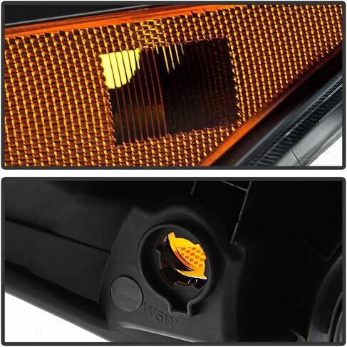 ACANII-For 2008-2012 Honda Accord 2-Door Coupe مصابيح أمامية سوداء اللون [نمط المصنع] السائق والراكب in Saudi Arabia
