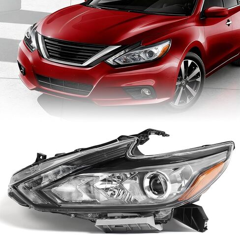 Huray LED Headlight Assembly Fit for Nissan Altima 2016 2017 2018 RH OE Factory Projector Headlamp w/LED DRL Smoked Lens Replacement Right Passenger Side in Saudi Arabia