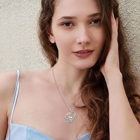 Music Phantom Of The Opera Necklace 925 Sterling Silver Music Note Mask Rose Flower Pendant Heart Opera Theater Jewelry for Women in Saudi Arabia