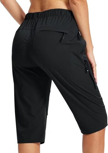 شورت AIRIKE للسيدات مقاس 9 بوصات/15 بوصة للمشي لمسافات طويلة خفيف الوزن وسريع الجفاف ومطاط كاجوال رياضي للجولف مع 5 جيوب in Kuwait