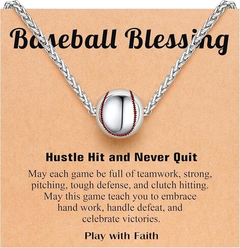 PINKDODO Baseball Necklace Baseball Gifts for Boys 8 12 10 14 Easter Basket Stuffers Valentines Christmas Gifts for Teen Boys Teenage in Saudi Arabia